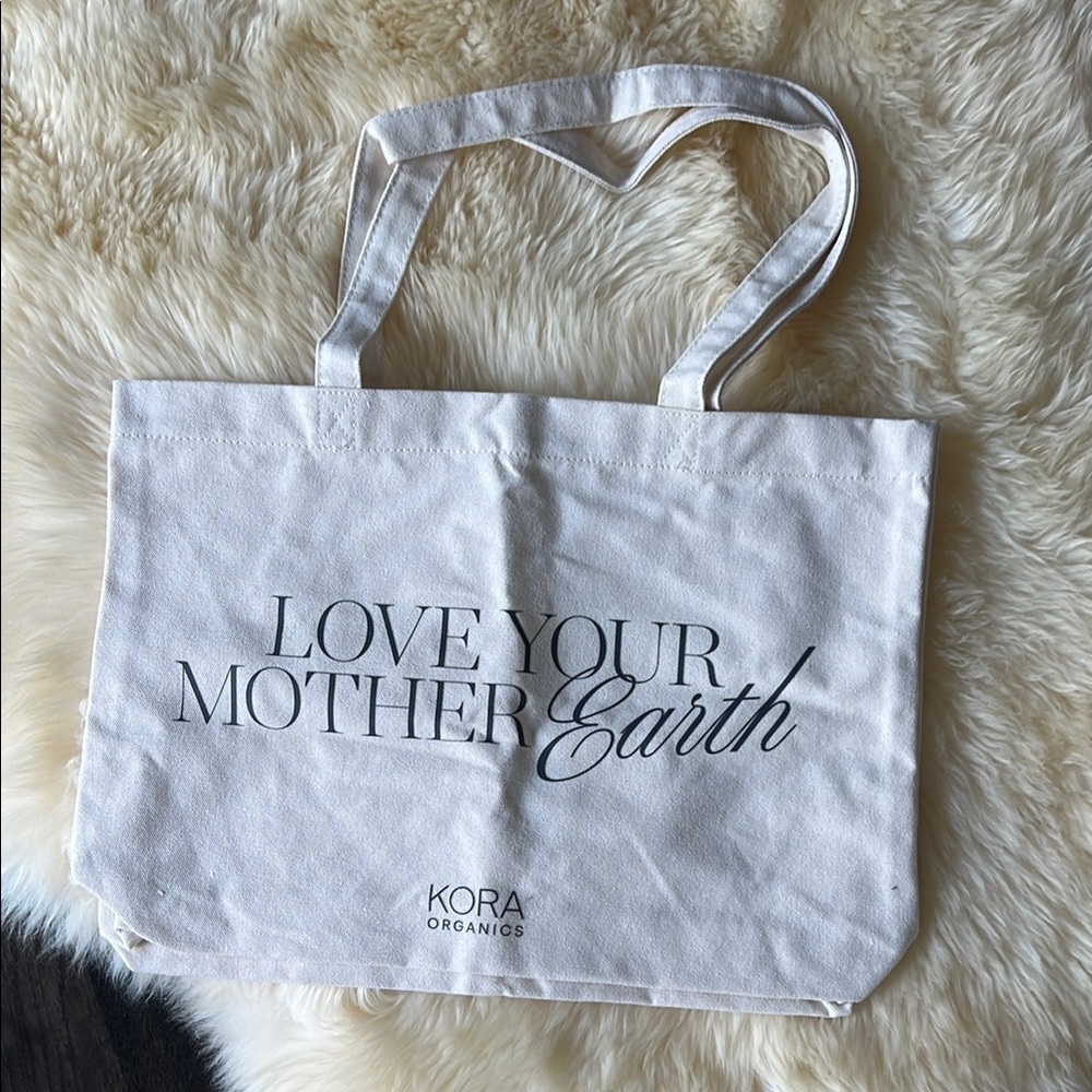 Kora Organics Love Your Mother Earth Cotton Tote